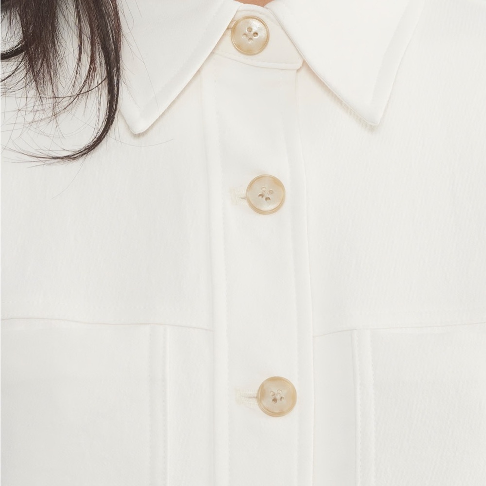 aritzia Cropped Off White / Cream Jacket - Picture 7 of 7
